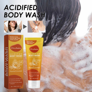 Oceaura Coconut Vanilla Body Wash Gel Lasting Fragrance Deep Cleaning Dirt Nourishing Moisturizing Skin Remove Odor Body Shampoo