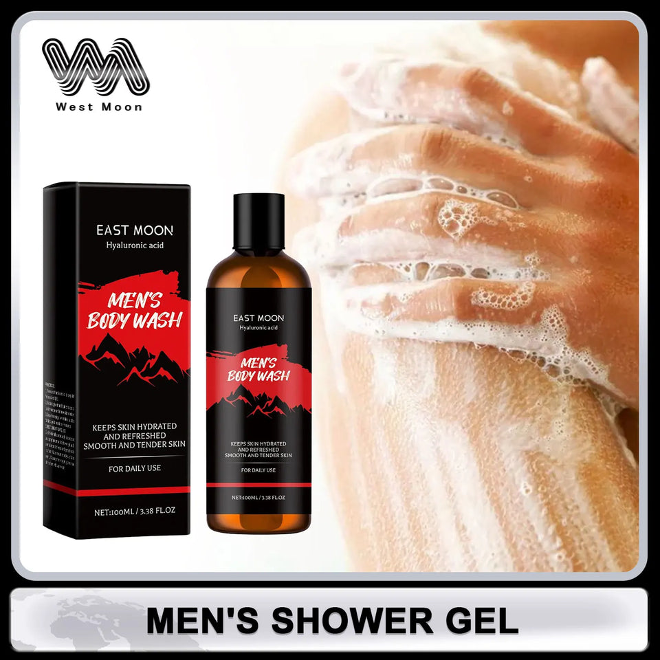 Shower Gel for Men Gentle Cleansing Moisturizing Exfoliator Body Wash Brightening Skin Shrink Pores Fragrance Foam Bath Lotion