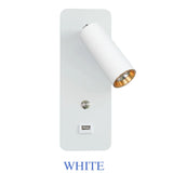 Indoor Led wall lamps 7W with USB Charge Wall Lamp Bedroom Living room Nordic Modern Wall Light Aisle with switch Wall sconce
