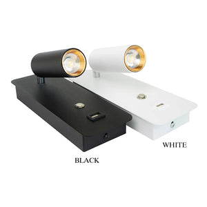 Indoor Led wall lamps 7W with USB Charge Wall Lamp Bedroom Living room Nordic Modern Wall Light Aisle with switch Wall sconce