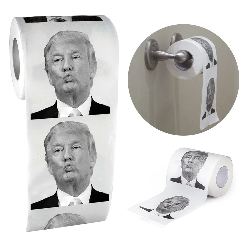 1-5PCS Roll Tissue Joke Fun Paper Tissue Gag Gift Non-fading Nontoxic Dustless Prank Creative Bathroom Toilet Roll Tissue