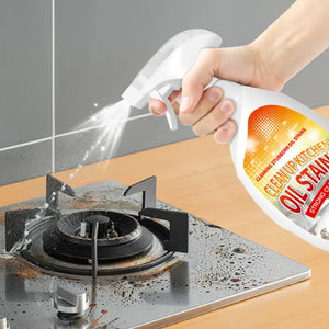 Heavy-duty grease remover with a gentle formula & fast breakdown ：Kitchen Stainless Steel Hoods Cooktop Cleaner Degreaser Spray