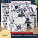 460 Sheets, 24 Large Bags Of Tissue Paper, Full Box Of Household Toilet Paper, Tissue Paper, Toilet Paper, Napkin Paper, Etc