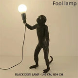 SANDYHA Nordic Retro Resin Monkey Wall Lamps for Living Room Home Decor Bedroom Led Lights Kitchen Island Dining Table Lightings