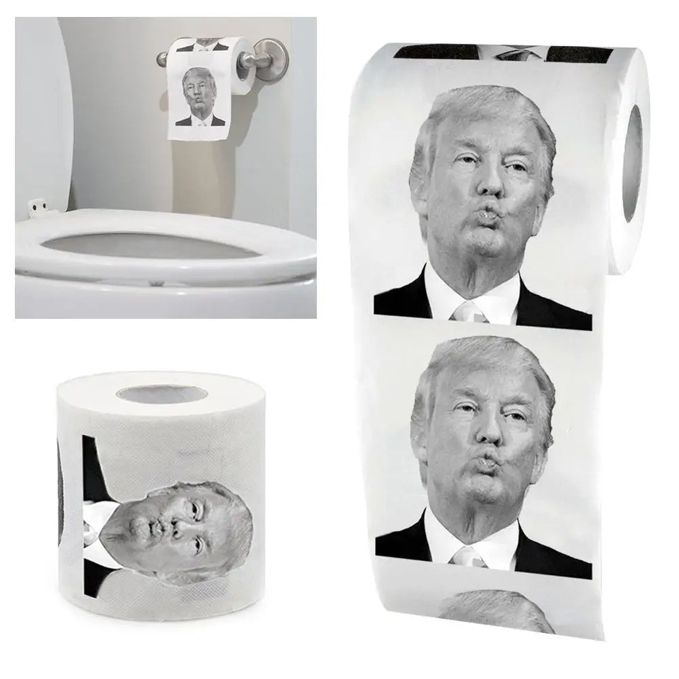 1-5PCS Roll Tissue Joke Fun Paper Tissue Gag Gift Non-fading Nontoxic Dustless Prank Creative Bathroom Toilet Roll Tissue