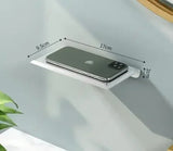 Aluminum Alloy Toilet Paper Holder Shelf With Tray Bathroom Accessories Kitchen Wall Hanging Punch-Free Toilet Paper Roll Holder
