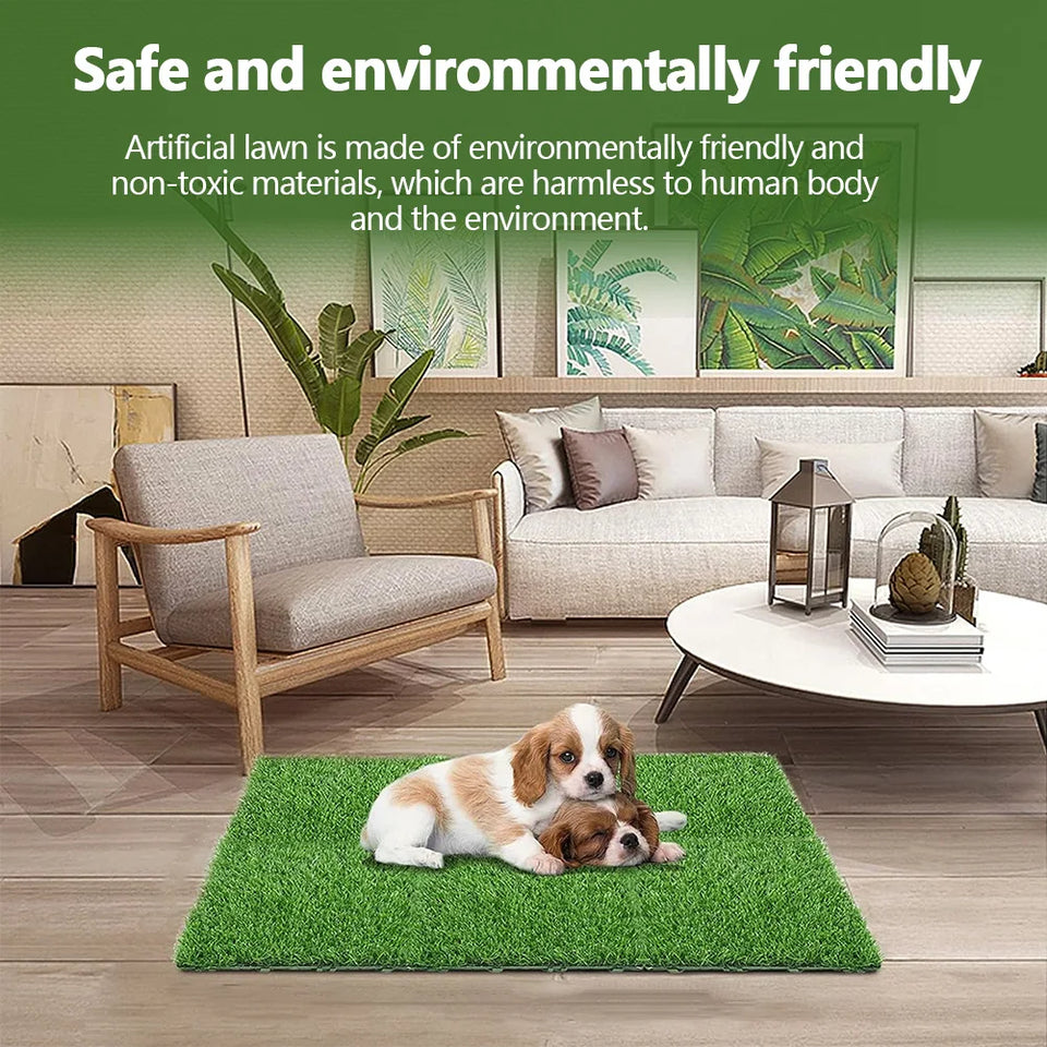 10 Pcs 12 Inchx12 Inch Fake Grass Deck Turf Tiles Interlocking Grass Deck Tiles Flooring Decor Pad for Garden Lawn Patio Balcony