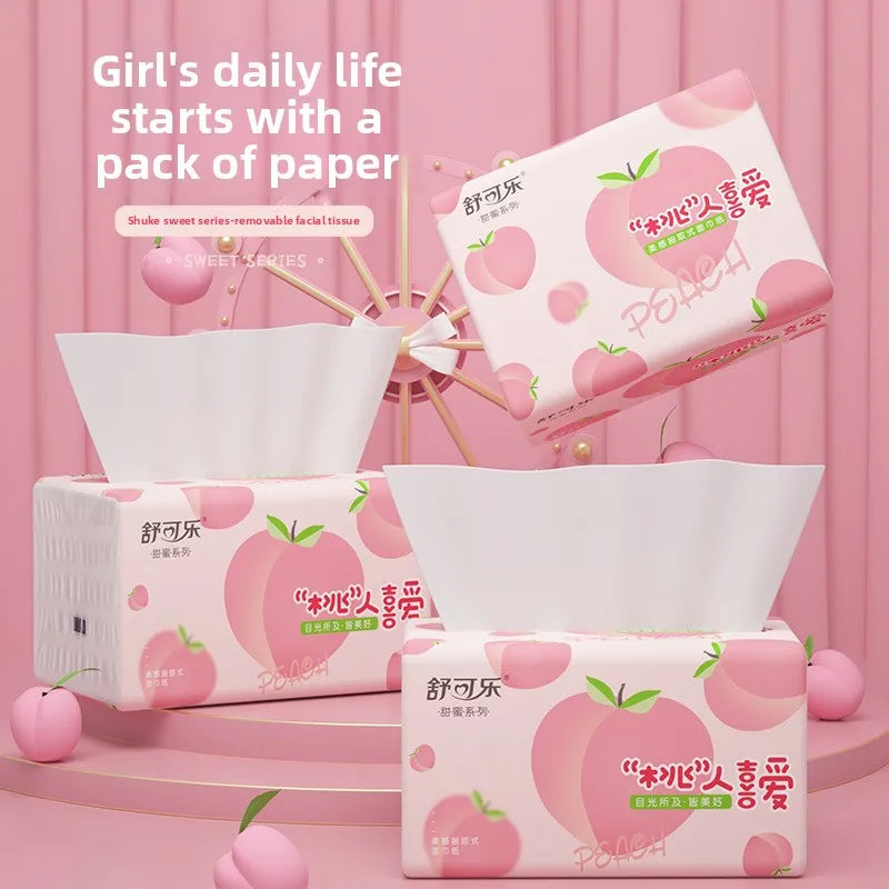 400 Sheets/pack Of Shukele Paper, 5 Layers Of Thickened, 80 Sheets/pack, Large Napkins, Large-sized Hand Wipes, Toilet Paper