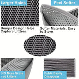 Large Cat Litter Mat Waterproof Double Layer Non-Slip Washable Pet Litter Box Mat Durable Sand Trapper Cat Scratcher