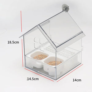 Bird Cage Feeder Parakeet Bathtub Drinker Feeding Portable Multifunction Hanging Bird Bath Hanging Shower Box for Parakeets