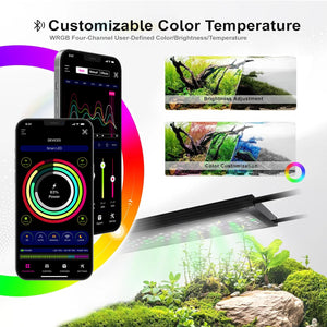 LED Aquarium light MICMOL Extreme II 450 600 900 1200 Adjustable bracket App Control Planted Growth Water Grass Fish Tank Lamps