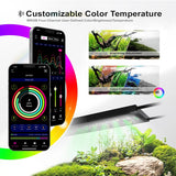 LED Aquarium light MICMOL Extreme II 450 600 900 1200 Adjustable bracket App Control Planted Growth Water Grass Fish Tank Lamps