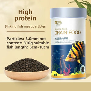 Yee High Protein Koi Feed Sinking Fish Food Sinking General Map Fish Zhaocai Silver Arowana Rohan Goldfish Parrot Fish Food