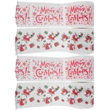 4 Rolls Christmas Pattern Toilet Paper Xmas Santa Claus Decor Tissue Towel Napkin Napkins