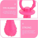 Pet Rubber Pacifier Dog Toy Interactive Rubber Soother Pet Dog Cat Puppy Elasticity Teeth Dog Chew Toys Tooth Cleaning Toy