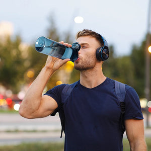 New UZ 1L BPA-Free Water Bottle Portable Leakproof Sports Drink Bottle Large Capacity Plastic Cup for School Travel Climbing Gym