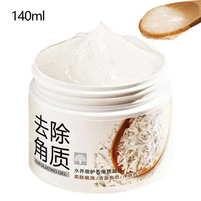 Exfoliator Facial Scrub Gentle Brightening Rice Cream And Gel Full Body Cleanser Scrub For Women Of Any Skin Type Moisturizing