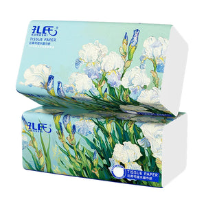 20 Packs Full Case of 400 Sheets of Toilet Paper Log Napkins Embossed Facial Tissue Paper Household Paper Towels