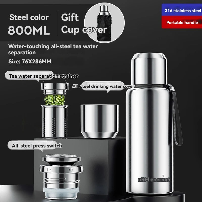 1.5L Thermos Bottle For Tea Stainless Stee Insulated Coffee Bottle Hot Water Bottles Vacuum Flask Mug Thermal Containers Cup