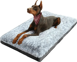 Pet Deluxe Plush Bed Dog Crate Kennel Bed Cat Sleeping Floor Mat Winter Warm Non-slip Sofa Cushion for Small Medium Large Dogs