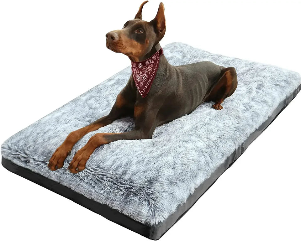 Pet Deluxe Plush Bed Dog Crate Kennel Bed Cat Sleeping Floor Mat Winter Warm Non-slip Sofa Cushion for Small Medium Large Dogs
