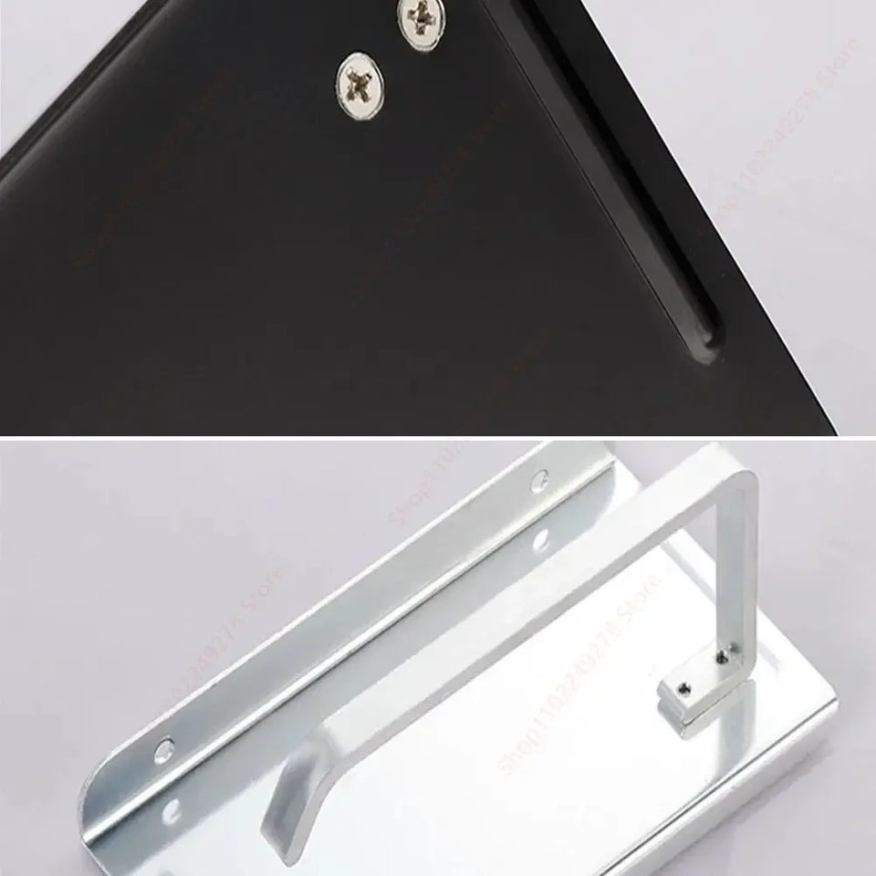Aluminum Alloy Toilet Paper Holder Shelf With Tray Bathroom Accessories Kitchen Wall Hanging Punch-Free Toilet Paper Roll Holder