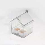 Bird Cage Feeder Parakeet Bathtub Drinker Feeding Portable Multifunction Hanging Bird Bath Hanging Shower Box for Parakeets