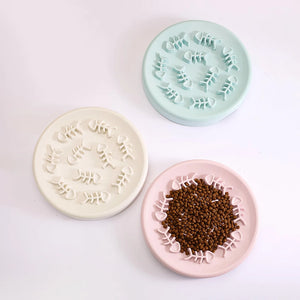 Fish Bone Dog Cat Bowl Anti Choking Slow Food Pet Bowl Pet Feeder Supplies
