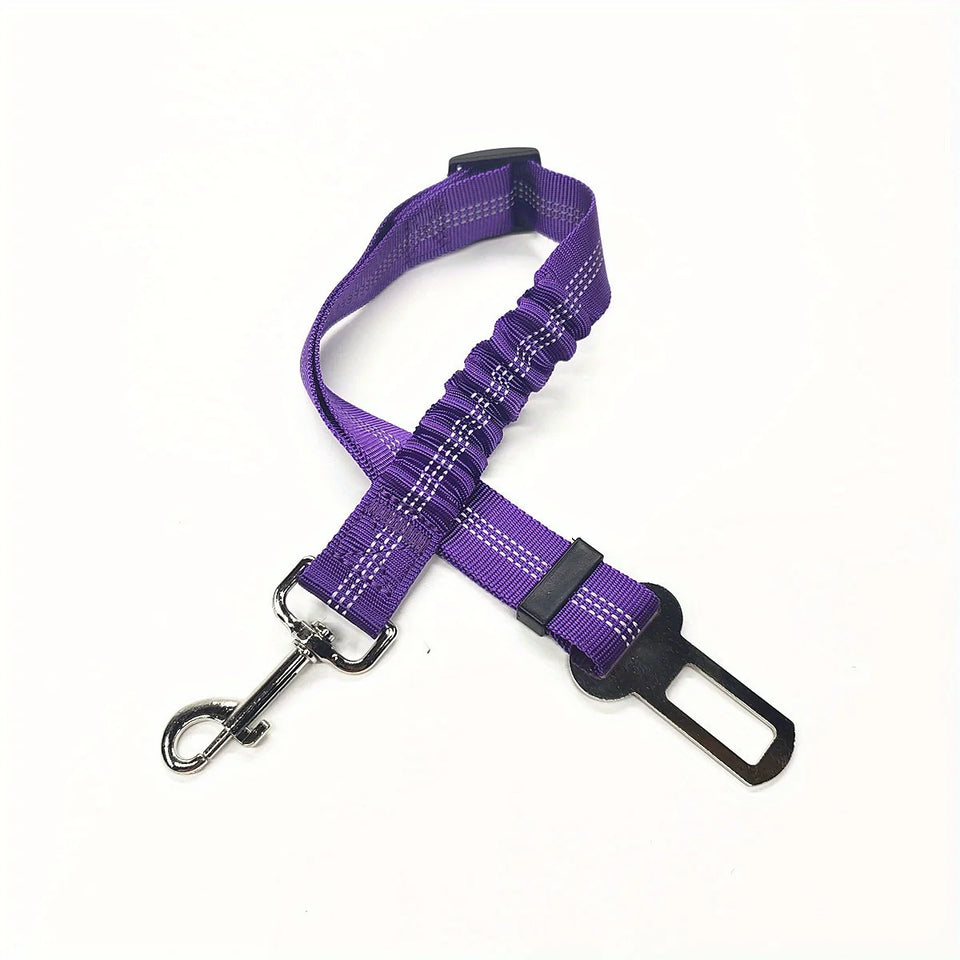 Car Seat Belt Pet Adjustable Cat Dog Car Seat Vehicle Dog Harness Lead Clip Safety Lever Traction Dog Collars Dog Accessoires