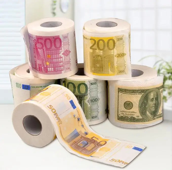 toilet paper roll 3ply$100 Dollar Humour Toilet Paper Bill Toilet Paper Roll Novelty Gag Gift Funny Gag Gift hot
