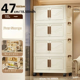 Foldable Storage Box with Clear Door - Spacious, Durable, and Easy-to-Assemble - Ideal for Organizing Clothes, Books, Toys, and
