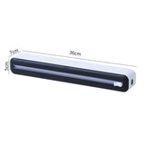 Practical Kitchen Tool Plastic Wrap Dispenser with Cutter, Adjustable Foil & Cling Film Storage Box Food Wrap Organizer