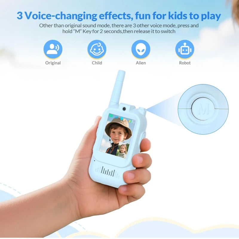 Kids Video Walkie Talkie with 2" HD Screen