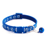HABO Collar With Bell Cartoon Footprint Colorful Dog Puppy Cat Accessories Kitten Collar Adjustable Safety Bell Ring Necklace