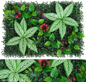 Green Artificial Plants Wall Panel Plastic Outdoor Lawns Fake Flowers Decor  Wedding Backdrop Party Garden Grass Flower Wall