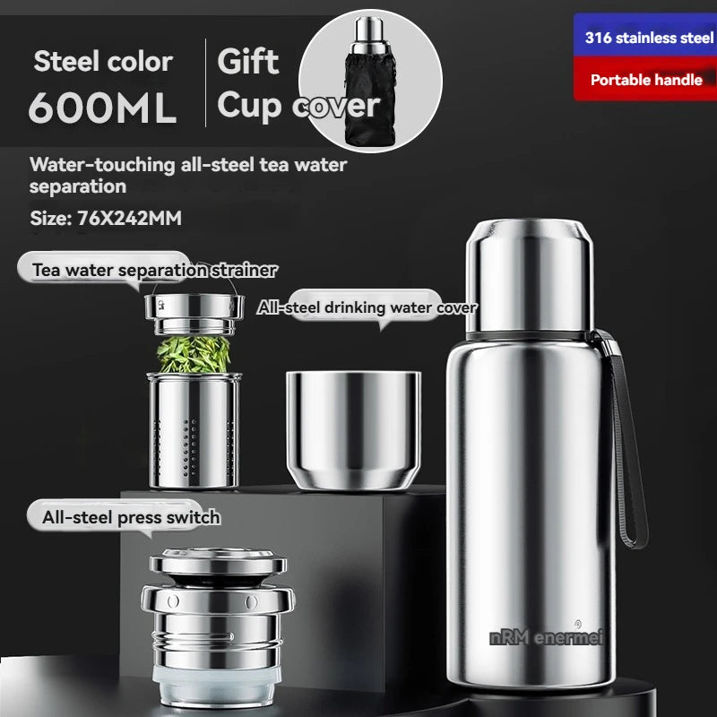 1.5L Thermos Bottle For Tea Stainless Stee Insulated Coffee Bottle Hot Water Bottles Vacuum Flask Mug Thermal Containers Cup