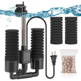 220V Aquarium Filter Fish Tank Air Pump Skimmer Biochemical Sponge Filters Fish Tanks Filtration System Aquariums Accessories