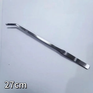 Stainless Steel Aquarium Tweezers Set (27/38/48cm) - Curved Aquascaping Tools for Plants & Feeding, Fish Tank Maintenance Kit