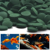 100/1500pc High Purity Spirulina Tablets Spiral Seaweed Enrichment Favorite Pets Food Fish Crystal Red Shrimp Fish Food Aquarium