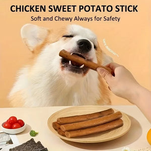 12.7oz Natural Jerky Dog Treat Chewable Protein Snacks with Chicken Turkey Salmon Beef Duck Dental Health Treat for All Dog Size