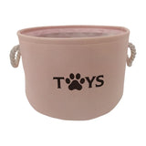 Round Pet Toy Basket Cat Dog Toys Storage Box Foldable Clothes Storage Basket with Handle Pet Supplies Dog Accessories