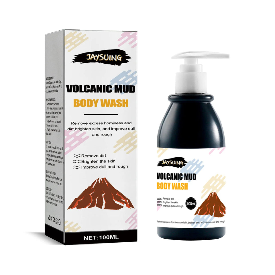 Volcanic Mud Shower Gel Exfoliating Clean Body Chicken Skin Whi-tening Moisturizing Long Lasting Fragrance Body Beauty Wash
