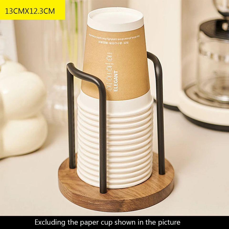 BAKALA Walnut kitchen bowl rack, countertop, multifunctional bowl and dish storage rack, draining utensil and bowl storage rack