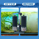 220V Aquarium Filter Fish Tank Air Pump Skimmer Biochemical Sponge Filters Fish Tanks Filtration System Aquariums Accessories