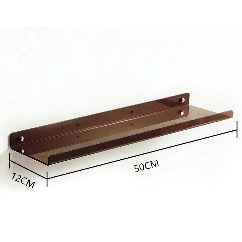 Acrylic Storage Rack Wall Panel No Need To Drill Holes, Bathroom, Bathroom, Kitchen Storage Rack, Organic Glass Strong Sticker