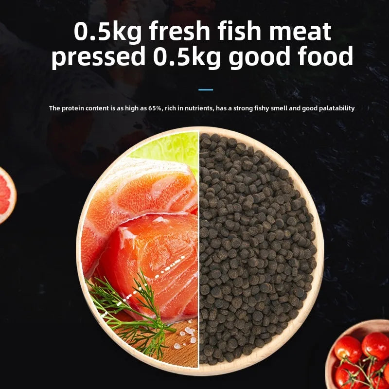 Yee High Protein Koi Feed Sinking Fish Food Sinking General Map Fish Zhaocai Silver Arowana Rohan Goldfish Parrot Fish Food