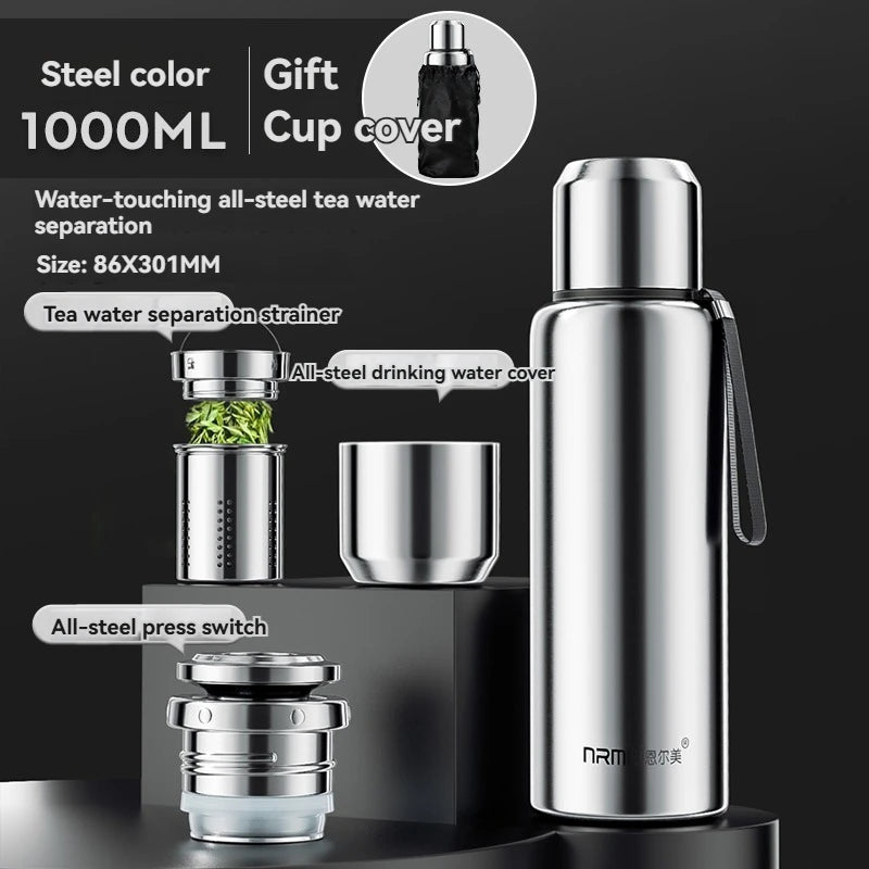 1.5L Thermos Bottle For Tea Stainless Stee Insulated Coffee Bottle Hot Water Bottles Vacuum Flask Mug Thermal Containers Cup