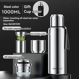1.5L Thermos Bottle For Tea Stainless Stee Insulated Coffee Bottle Hot Water Bottles Vacuum Flask Mug Thermal Containers Cup
