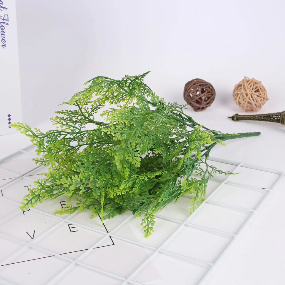 13 Inch Artificial Maidenhair Fern Aquatic Plant for Green Wall Garden Decor Persian Fern Faux Greenery