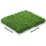 10 Pcs 12 Inchx12 Inch Fake Grass Deck Turf Tiles Interlocking Grass Deck Tiles Flooring Decor Pad for Garden Lawn Patio Balcony
